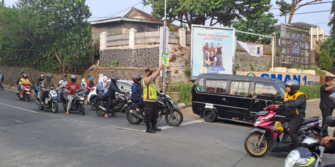 Gatur Pagi Hari Polsek Citamiang Sebagai Bentuk Pelayanan Kepada Masyarakat