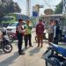 Sambang ke Obyek Vital ,Anggota Samapta Polsek Lembursitu Patroli Dialogis dengan Satpam Bank