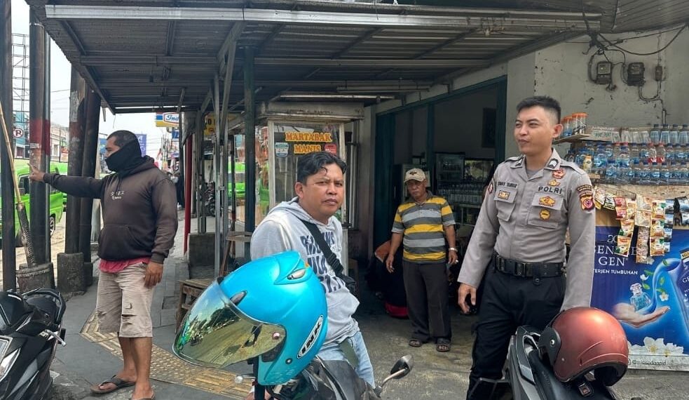 Polsek Cisaat  Ajak Ojek Pangkalan  Waspada Pada Kejahatan Jalanan