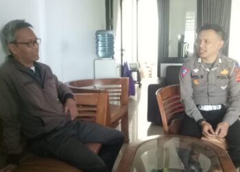 Sosialisasikan ETLE Pada Warga Kecamatan Cisaat Panit Lantas Polsek Cisaat
