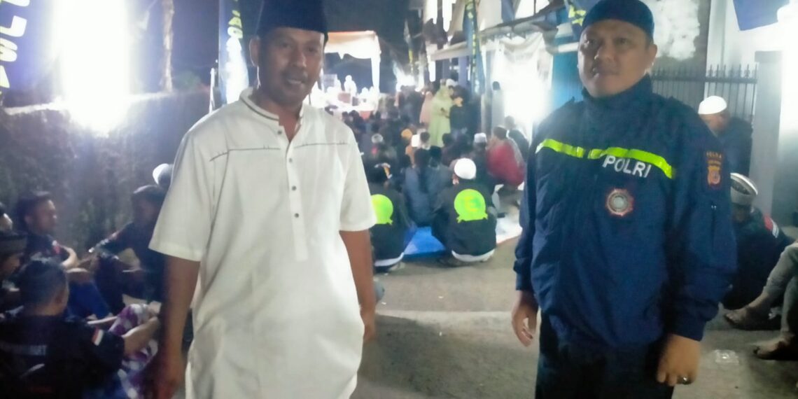 Polsek Sukaraja melaksanakan pengamanan kegiatan Pengajian Umum dalam rangka Maulid Nabi Muhammad SAW