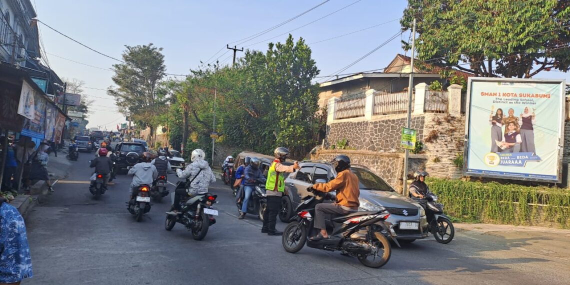 Gatur Pagi Hari Polsek Citamiang Sebagai Bentuk Pelayanan Kepada Masyarakat