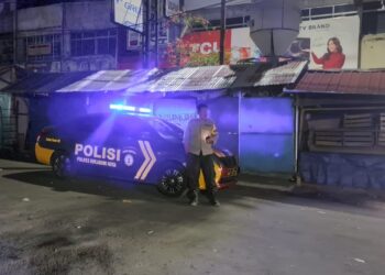 Polsek Citamiang Tingkatkan Patroli Strong Point Antisipasi Gangguan Kamtibmas Di Malam Hari