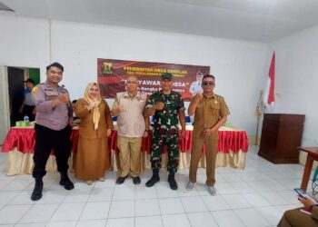 Ini Pesan Bhabinkamtibmas Saat Sambangi Kantor Desa