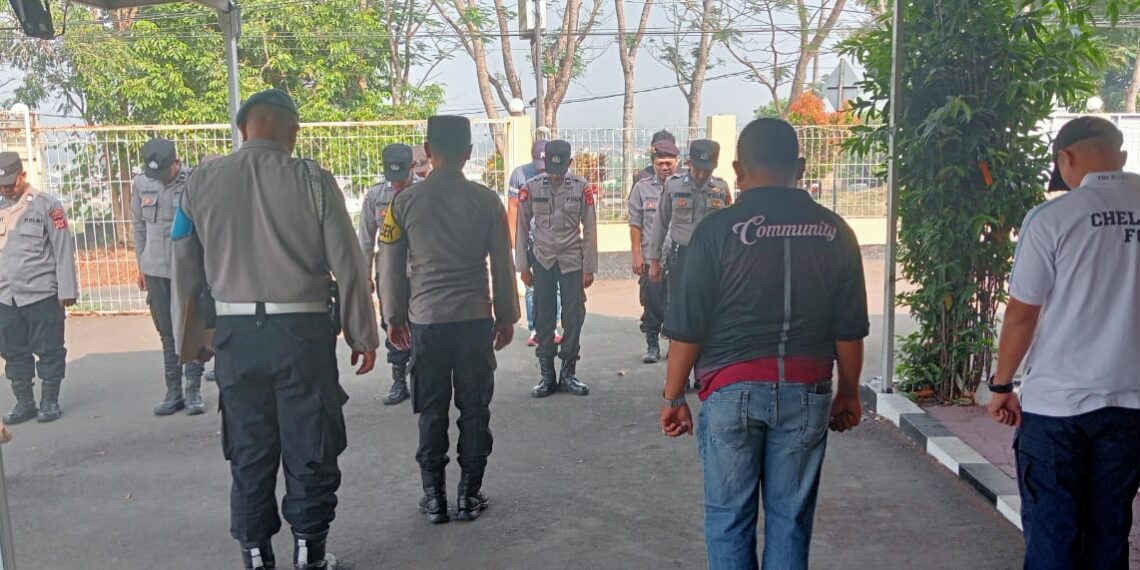 Gelar Apel Pagi Polsek Citamiang Sebagai Bentuk Kedisiplinan.