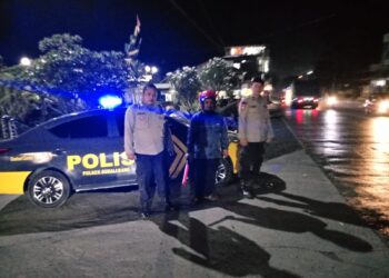 Patroli Strong Point Malam Hari Wujudkan Situasi Kamtibmas Yang Aman