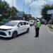 Gatur Lalu Lintas Polsek Warudoyong Paska melintas Kereta Api Pangrango