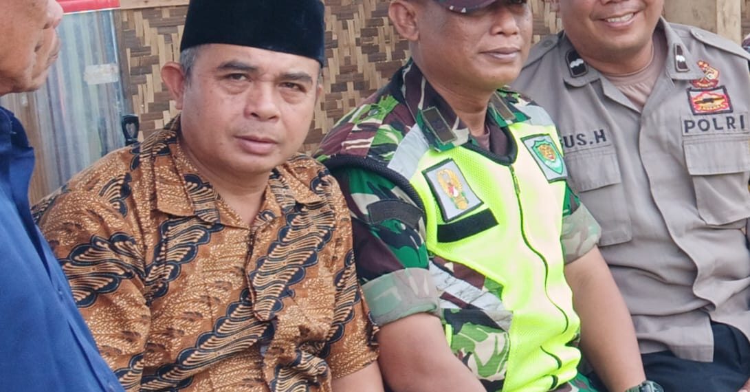 Bhabinkamtibmas Polsek Cisaat dan Babinsa Jalin  Komunikasi Dengan Tokoh Agama