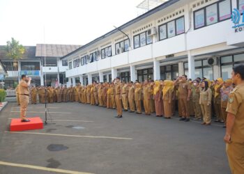 Pimpin Apel di Lingkup Setda, Pj Wali Kota Sukabumi Dorong Kedisipilinan dan Profesionalisme