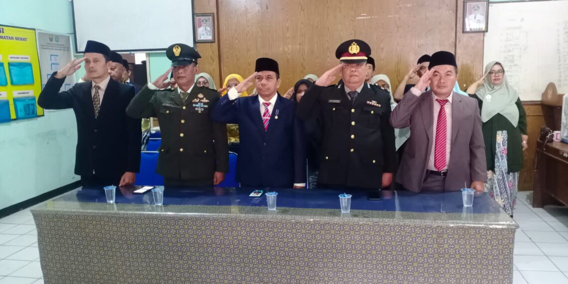 Panit Binmas Polsek Cisaat mengikuti Upacara Peringatan Hari Kesaktian Pancasila Secara Virtual Tingkat Kecamatan Cisaat