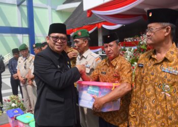 Upacara Peringatan HUT Ke-78 Tentara Nasional Indonesia Tingkat Kota Sukabumi
