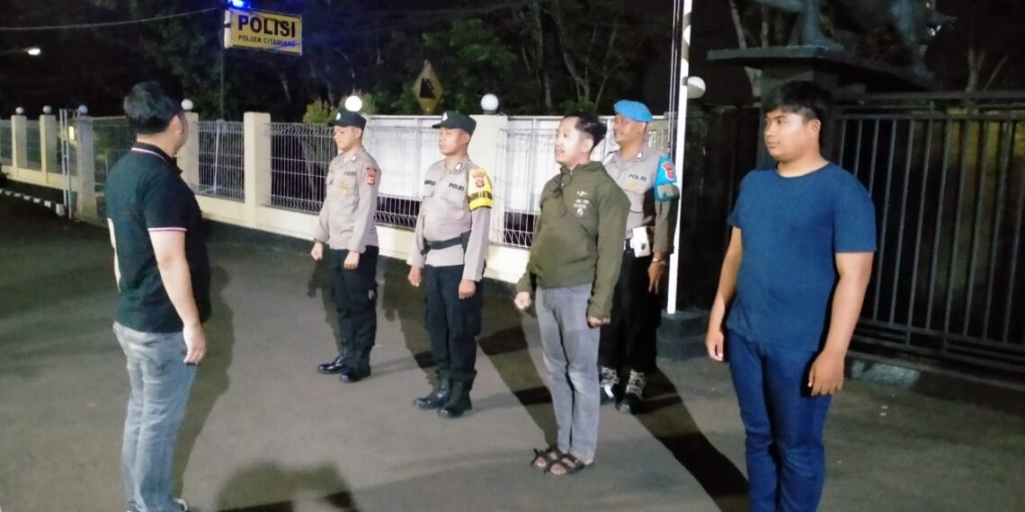 Polsek Citamiang Gelar Apel Kegiatan Rutin Yang Ditingkatkan (KRYD). Antisipasi Gangguan Kamtibmas