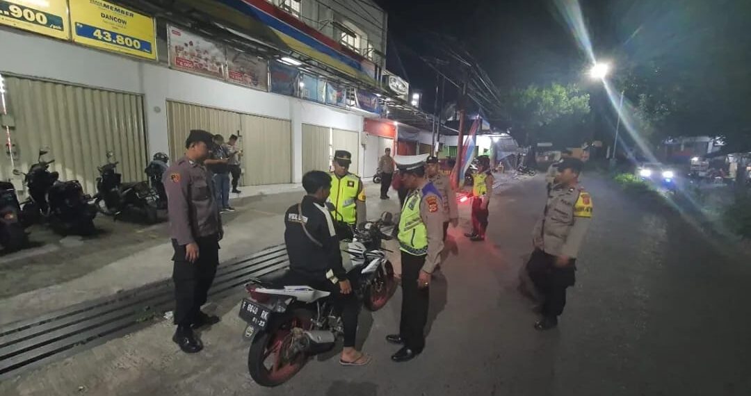 Personil gabungan Polsek Rayon Timur Polres Sukabumi Kota Gelar Patroli KRYD Gabungan
