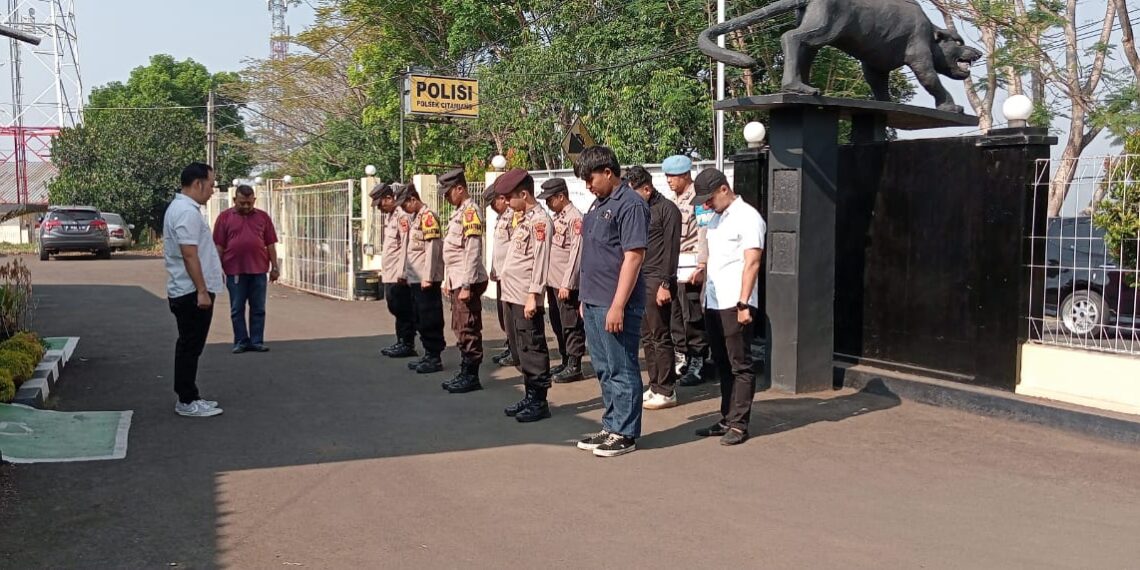 Gelar Apel Pagi Polsek Citamiang Sebagai Bentuk Kedisiplinan.