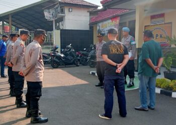 Polsek Citamiang Gelar Apel Pagi Sebagai Bentuk Kedisiplinan.