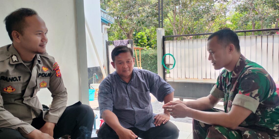 Bhabinkamtibmas dan Babinsa sampaikan pesan kamtibmas