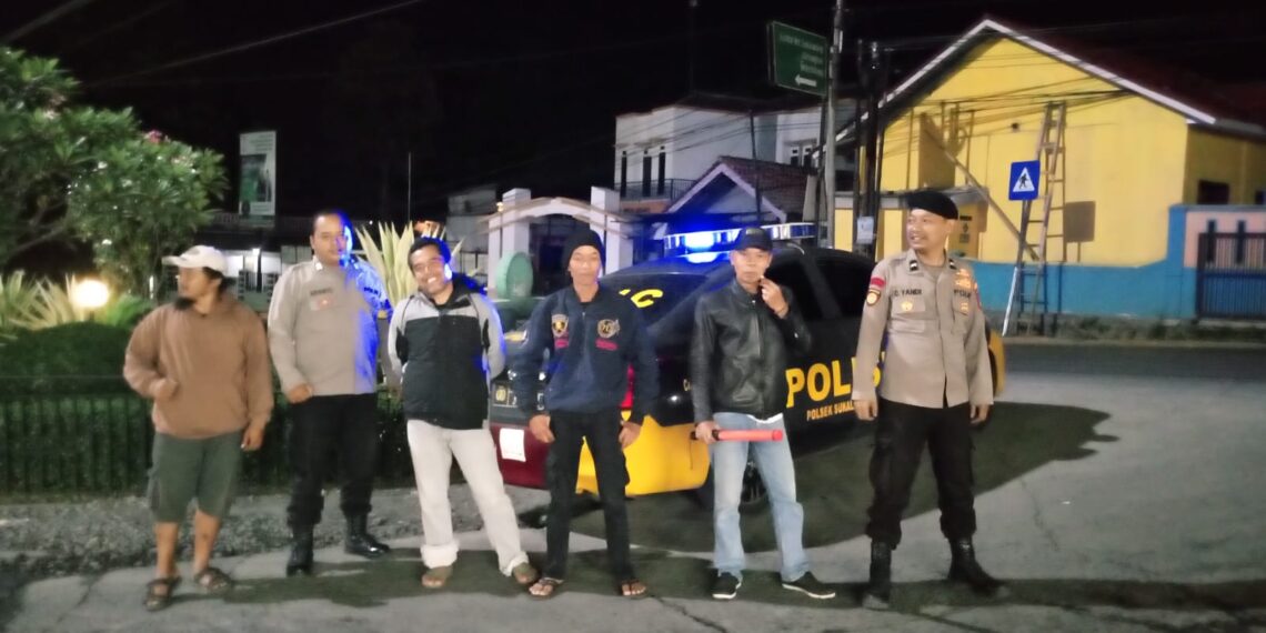 Patroli Strong Point Malam Hari Wujudkan Situasi Kamtibmas Yang Aman Dan Kondusif
