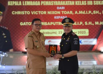 Pisah Sambut dan Serah Terima Jabatan Kepala Lapas Kelas II B Kota Sukabumi