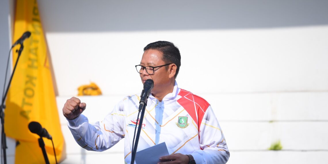 Penjabat Wali Kota Sukabumi Bina Apel Pagi di Bappeda Kota Sukabumi