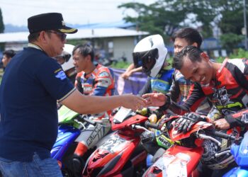 Kemeriahan Road Race Wali Kota Cup 2023 di Terminal Type A Kota Sukabumi
