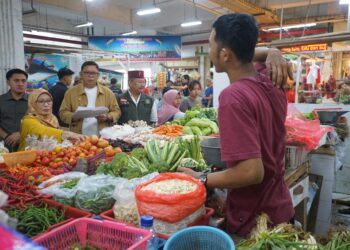 Penjabat Wali Kota Sukabumi Pantau Harga Sembako Pasar Pelita