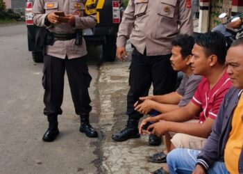 Polsek Cireunghas Sampaikan Imbauan Kamtibmas Tingkatkan Kerja Sama Antara Kepolisian Dengan Masyarakat