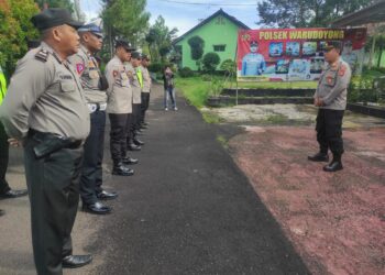Polsek Warudoyong Gelar Apel Pagi Sebagai Bentuk Kedisiplinan.