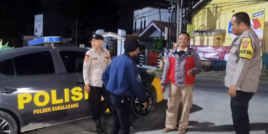 Patroli Strong Point Malam Hari Wujudkan Situasi Kamtibmas Yang Aman Dan Kondusif