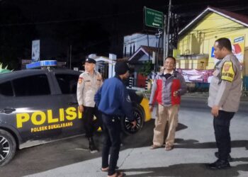 Patroli Strong Point Malam Hari Wujudkan Situasi Kamtibmas Yang Aman Dan Kondusif