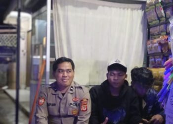 Antisipasi Gukamtibmas, anggota patroli  Polsek Warudoyong Polres Sukabumi Kota Gencar Laksanakan Patroli Malam Hari.