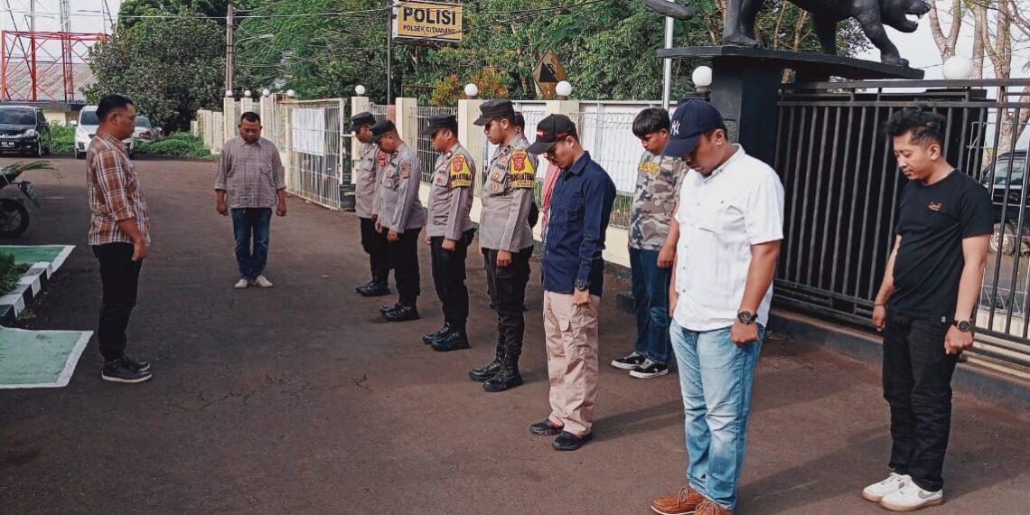 Polsek Citamiang Gelar Apel Pagi Sebagai Bentuk Kedisiplinan.