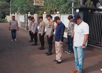 Polsek Citamiang Gelar Apel Pagi Sebagai Bentuk Kedisiplinan.