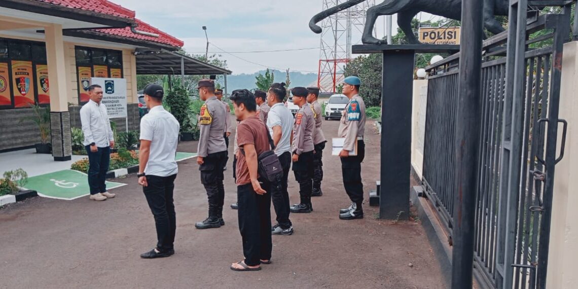Sebagai Bentuk Kedisiplinan Polsek Citamiang Gelar Apel Pagi