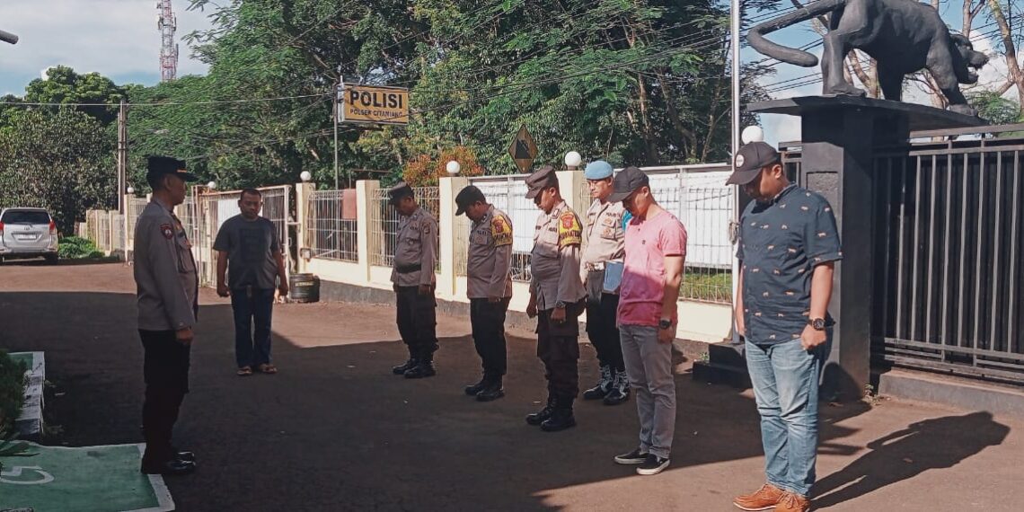 Gelar Apel Pagi Polsek Citamiang Sebagai Bentuk Kedisiplinan.