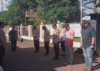 Gelar Apel Pagi Polsek Citamiang Sebagai Bentuk Kedisiplinan.