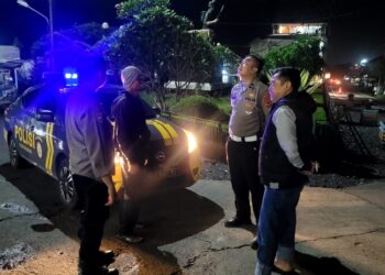Patroli Strong Point Malam Hari Wujudkan Situasi Kamtibmas Yang Aman Dan Kondusif