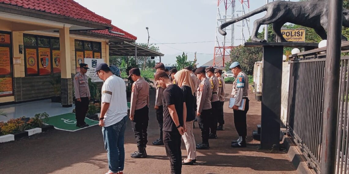 Jaga Kekompakkan dan Kedisiplinan Anggota Polsek Citamiang Laksanakan Apel Pagi