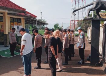 Jaga Kekompakkan dan Kedisiplinan Anggota Polsek Citamiang Laksanakan Apel Pagi