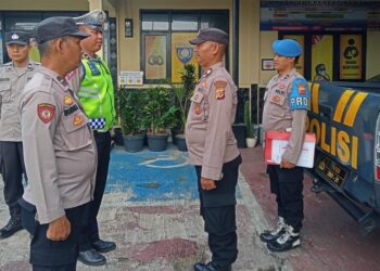 Polsek Sukalarang Serah Terima Piket Penjagaan & Piket Fungsi