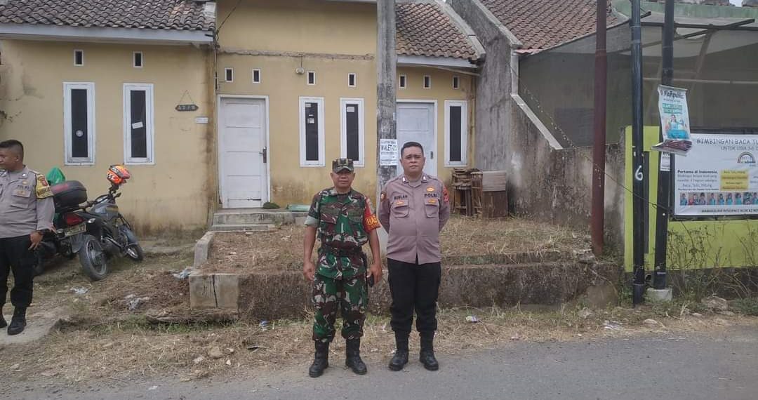 Cegah C3, Sinergitas TNI-Polri Di Wilayah Hukum Polsek Gunungguruh Patroli Bersama Sambangi Warga Binaannya