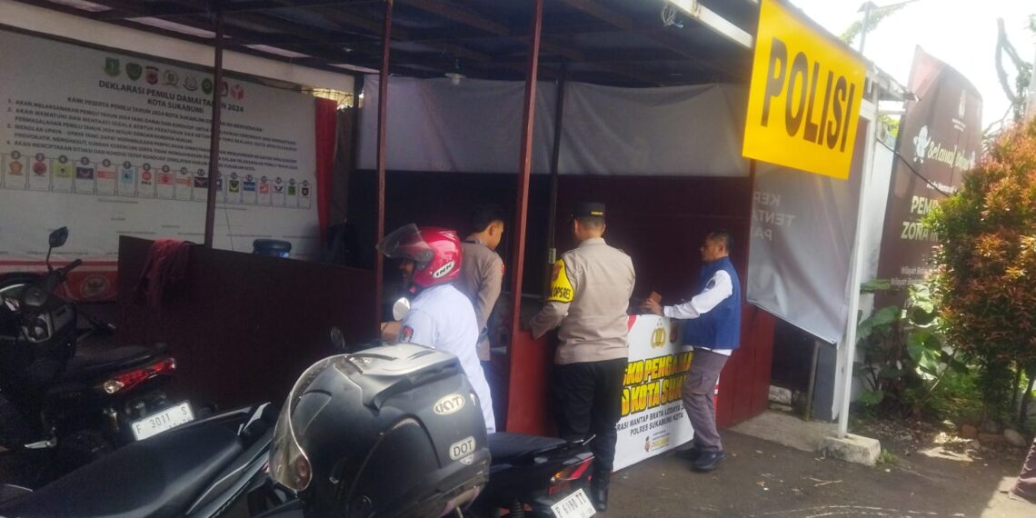 Amankan Gudang Logistik KPU Kota Sukabumi 24 Jam, Polsek Citamiang Ploting Personil