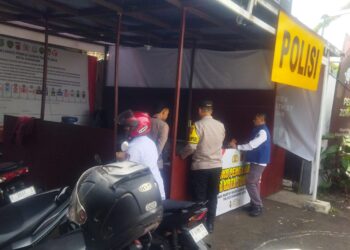 Amankan Gudang Logistik KPU Kota Sukabumi 24 Jam, Polsek Citamiang Ploting Personil