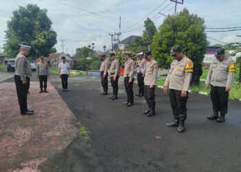 Polsek Warudoyong Gelar Apel Pagi Sebagai Bentuk Kedisiplinan.