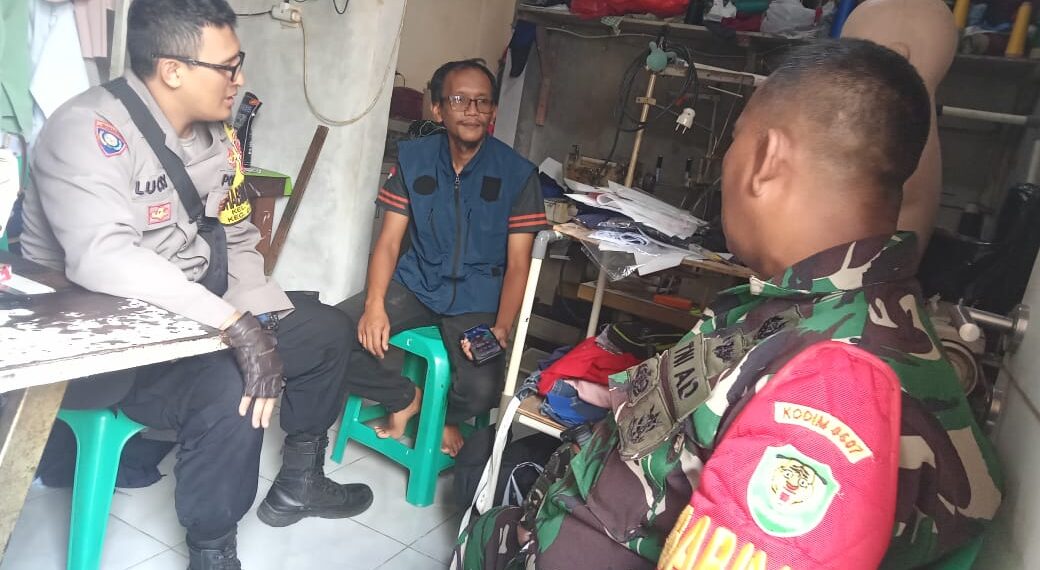 Bhabinkamtibmas Polsek Cibeureum laksanakan anjangsana bersama Babinsa