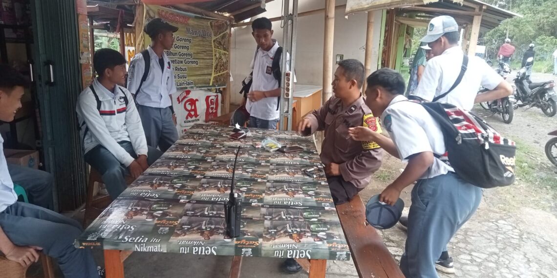 Berikan Pesan Kamtibmas Kepada Pelajar Bhabinkamtibmas Polsek Sukaraja