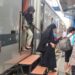 Petugas Pos Pelayanan  Polsek Cisaat Lakukan Pengamanan di Stasiun Kereta Api