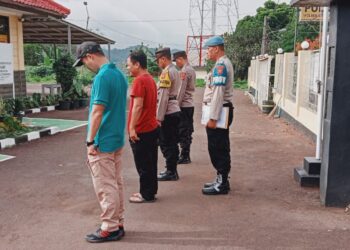 Polsek Citamiang Gelar Apel Pagi Sebagai Bentuk Kedisiplinan.