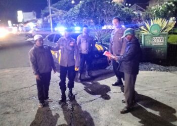 Patroli Strong Point Malam Hari Wujudkan Situasi Kamtibmas Yang Aman Dan Kondusif