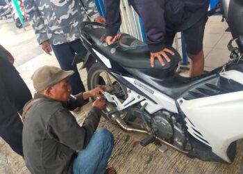 Lakukan Penertiban Knalpot Yang Tidak Sesuai Speknya Di Sejumlah Titik Di Area Setempat