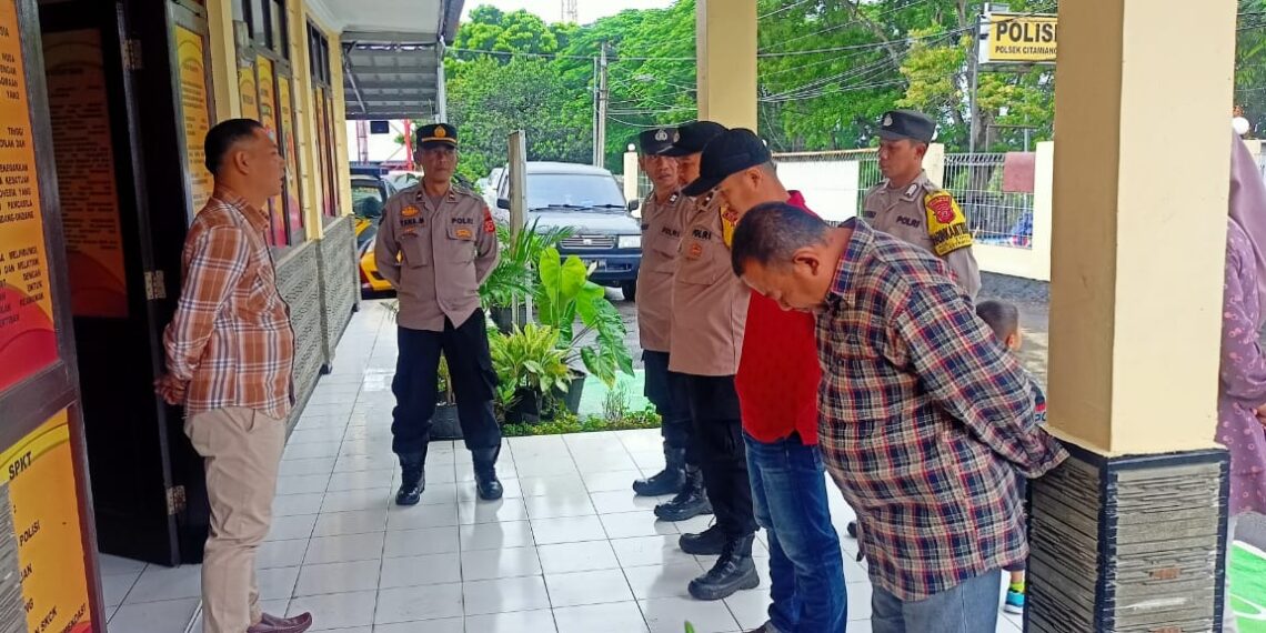 Gelar Apel Pagi Polsek Citamiang Sebagai Bentuk Kedisiplinan.